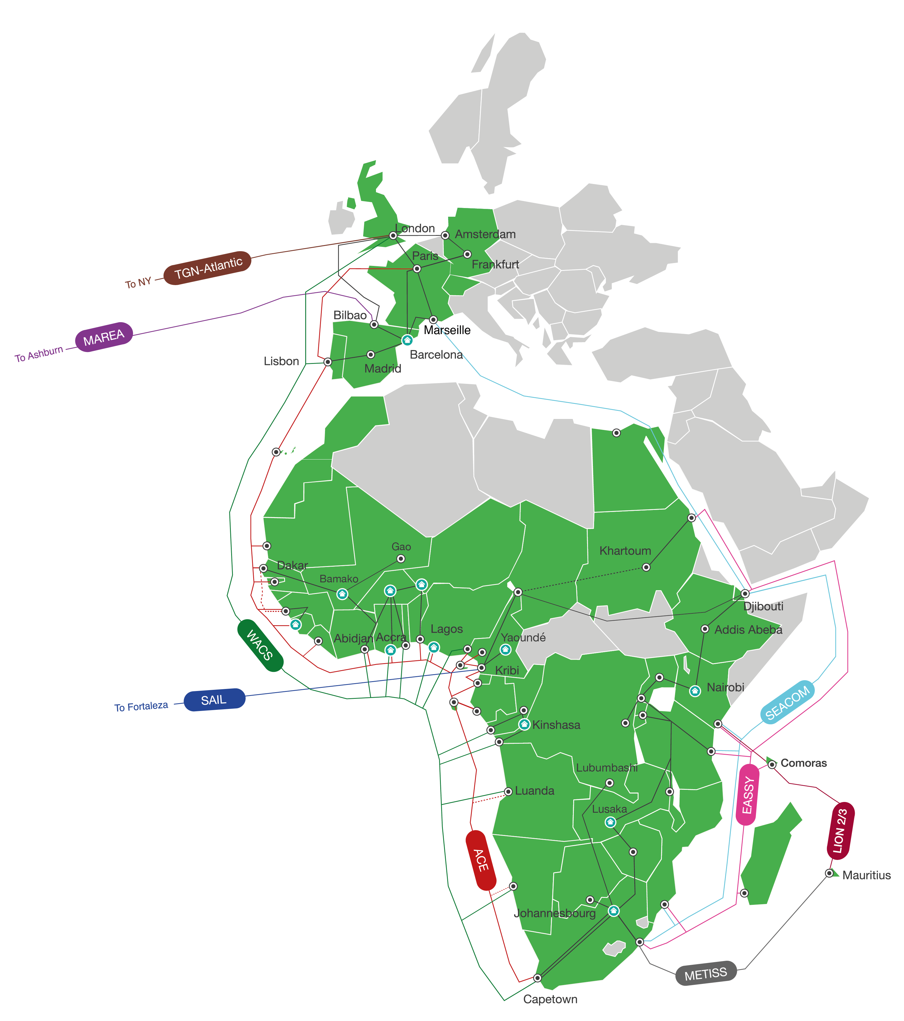 Map Africa